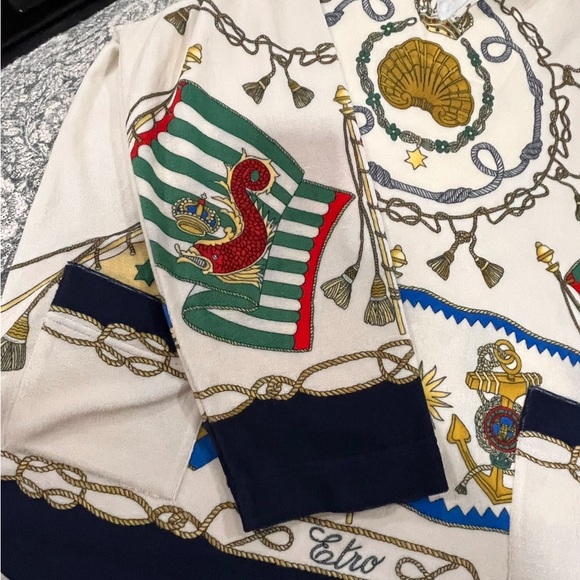 Etro Cotton Twill Nautical Size L - Picture 6 of 9